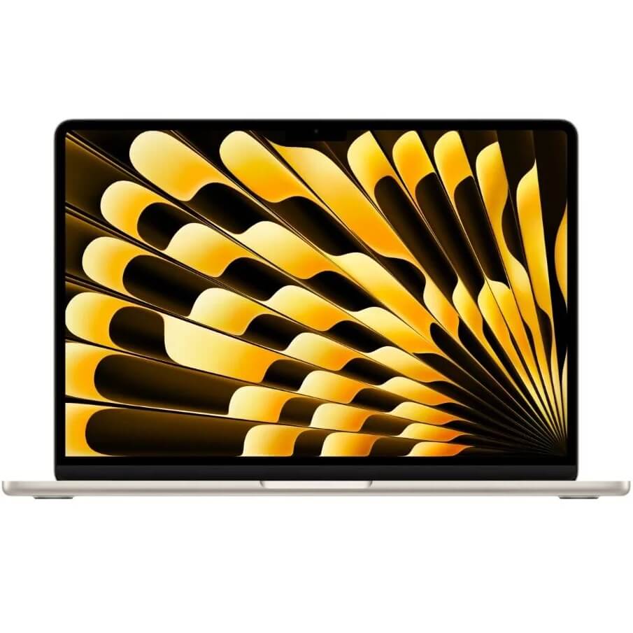 Apple MacBook Air 13-inch Notebook PC – Apple M3 Chip / 13.6-inch WQXGA / 24GB RAM / 512GB SSD / Mac OS / Starlight (MC8P4ZE/