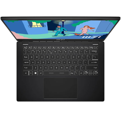 MSI Modern 14 C7M Notebook PC – Ryzen 7 7730U / 14″ FHD / 16GB RAM / 1TB SSD / Win 11 Home (C7M-257ZA) — rear view