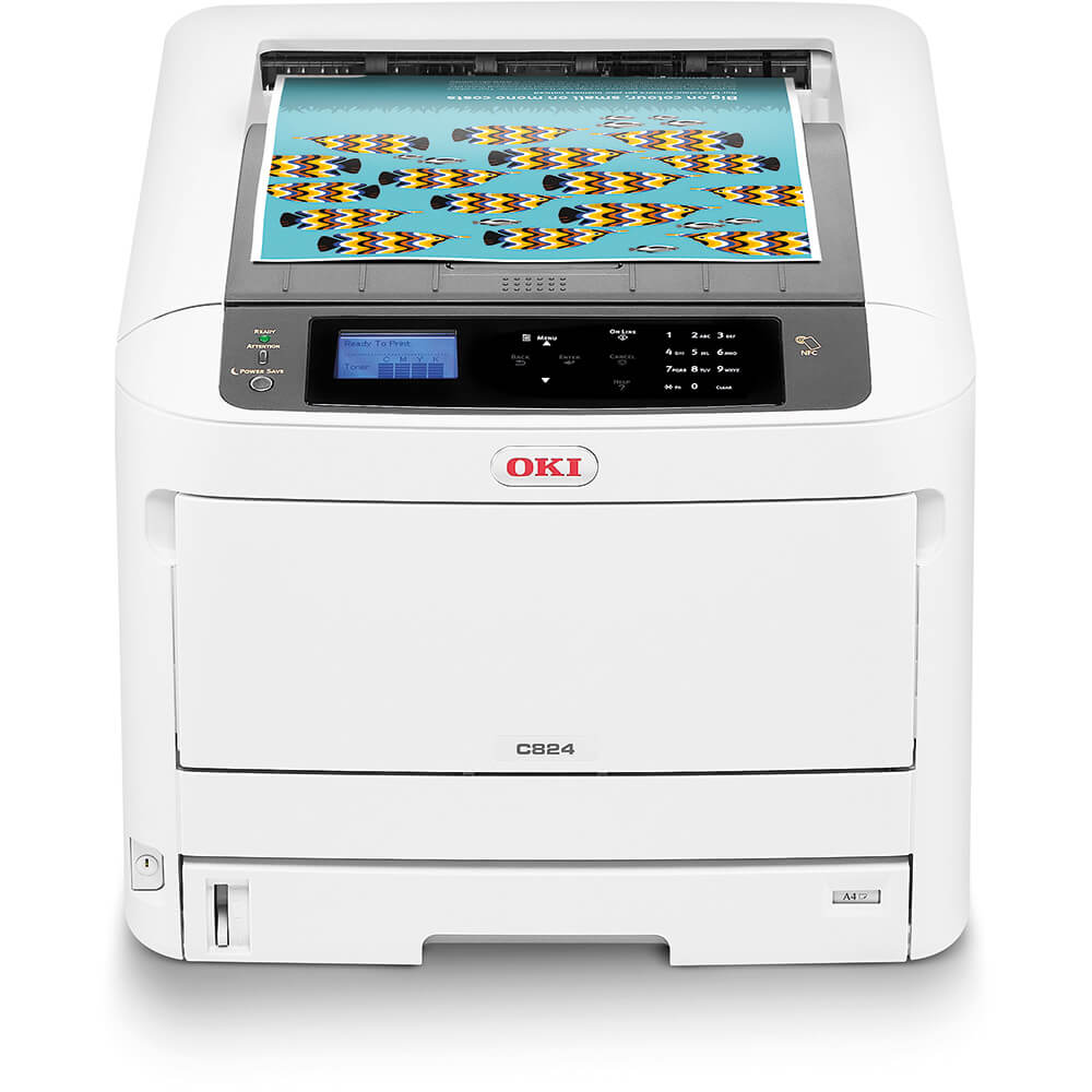 OKI C824DN A3 Colour Laser Printer (47228002) image 1