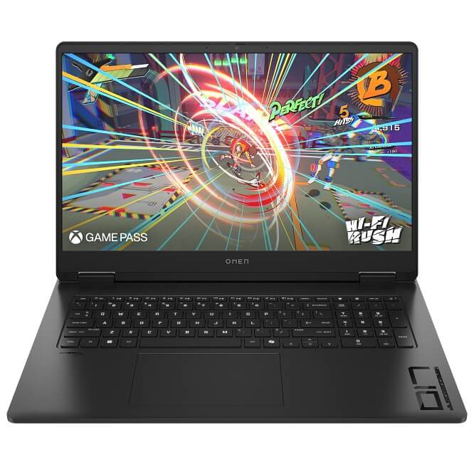 HP OMEN 17-db0001ni Gaming Notebook PC – Ryzen 7 8845HS / 17.3″ FHD / 16GB RAM / 512GB SSD / NVIDIA RTX 4060 8GB / Win 11 Home (A76RVEA) image 1