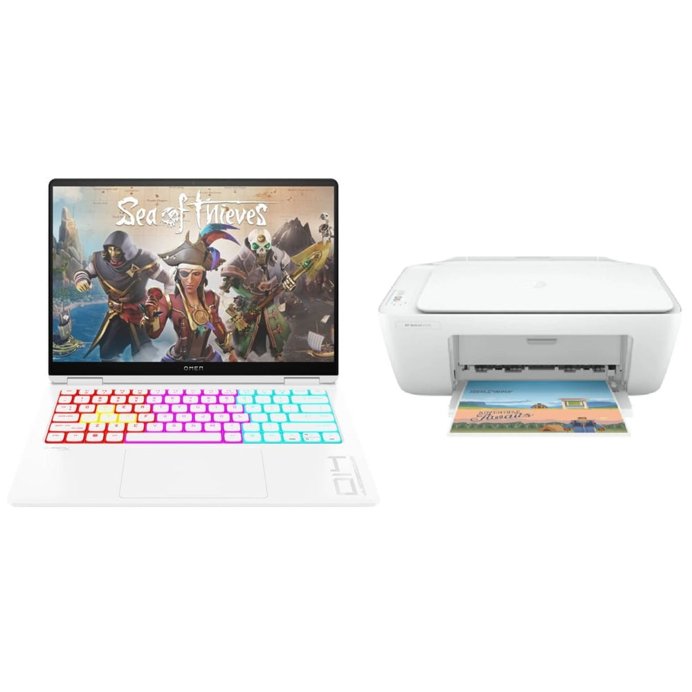 HP OMEN Transcend 14-fb0008ni Gaming Notebook PC (B20ZMEA) + Free HP DeskJet 2320 All-in-One Printer (7WN42B) image 1
