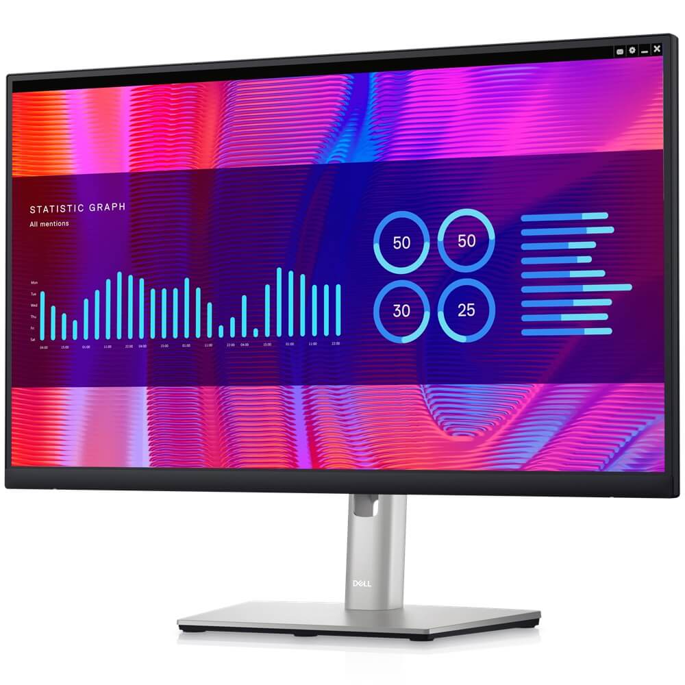Dell P2423DE 23.8″ QHD USB-C Hub Monitor (210-BDDW) — side view