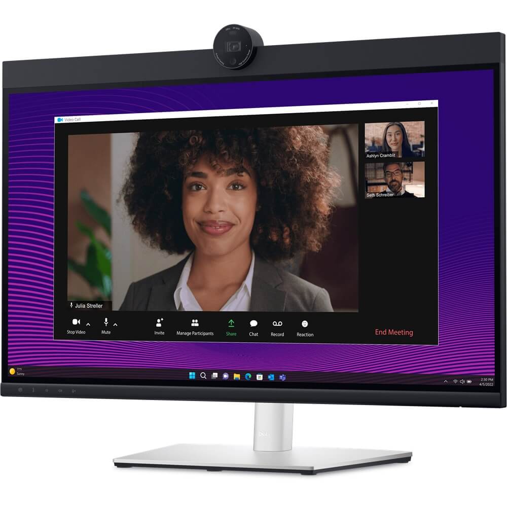 Dell P2724DEB 27″ QHD Video Conferencing Monitor (210-BFMZ) — side view