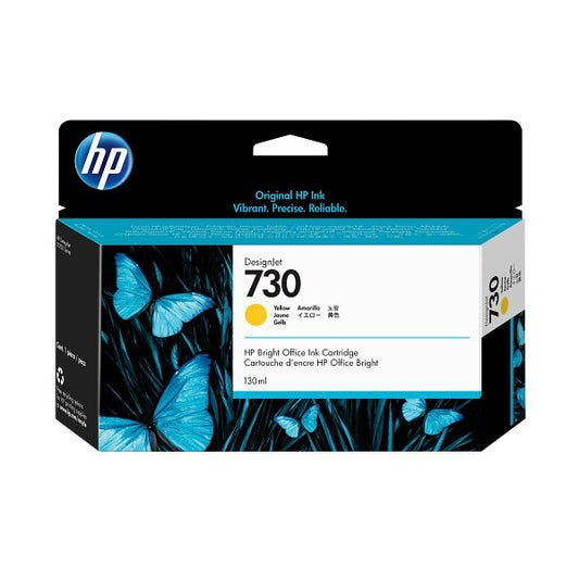 HP 730 130-ml Yellow DesignJet Ink Cartridge (P2V64A) image 1