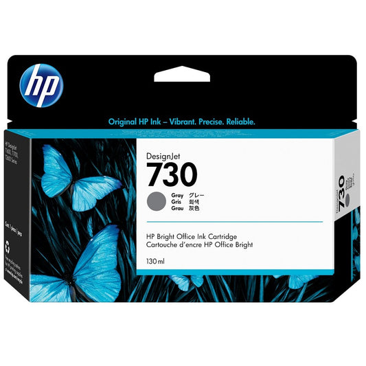 HP 730 130-ml Gray DesignJet Ink Cartridge (P2V66A) image 1