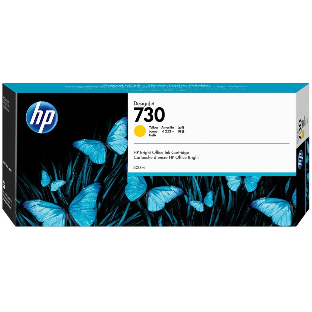 HP 730 300-ml Yellow DesignJet Ink Cartridge (P2V70A) image 1