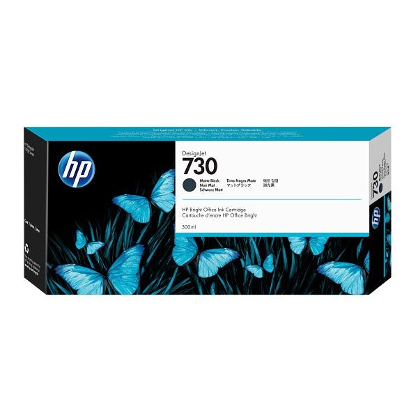 HP 730 300-ml Matte Black DesignJet Ink Cartridge (P2V71A) image 1