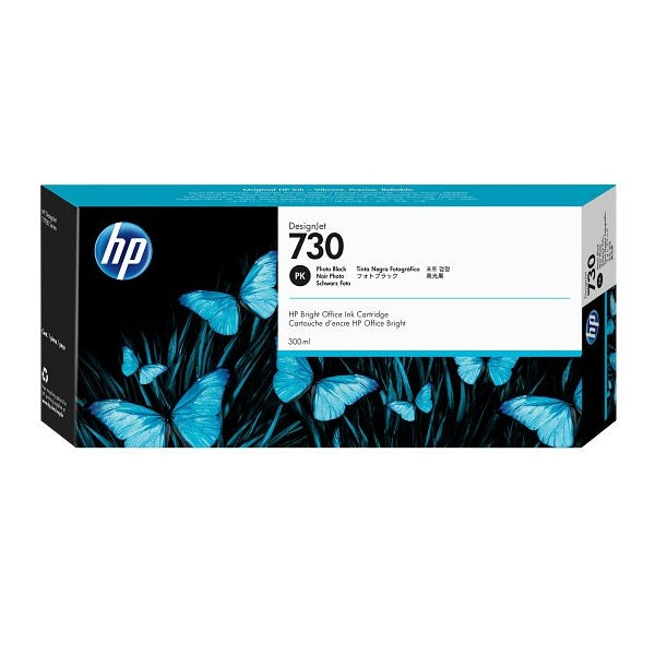 HP 730 300-ml Photo Black DesignJet Ink Cartridge (P2V73A) image 1
