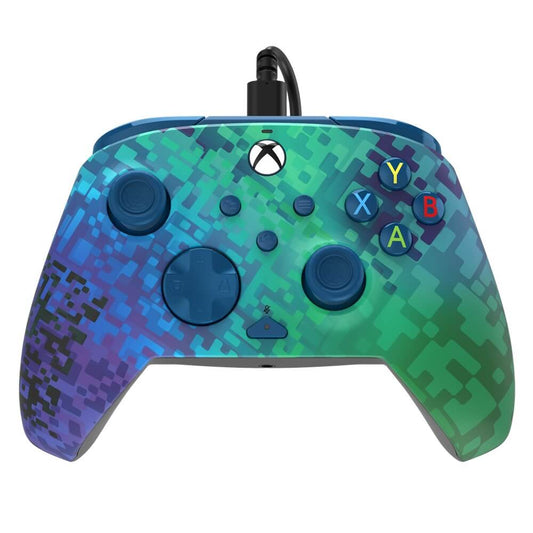 PDP REMATCH Wired Controller for Xbox Series X|S & PC – Glitch Green image 1