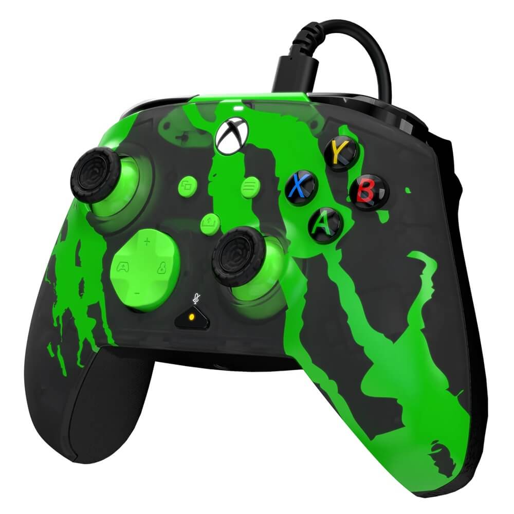 PDP Rematch Glow Advanced Wired Controller for Xbox Series X|S & PC – Jolt Green image 3