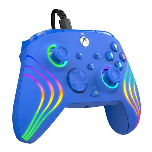 PDP Afterglow Wave Wired Controller for Xbox Series X|S & PC – Blue image 2