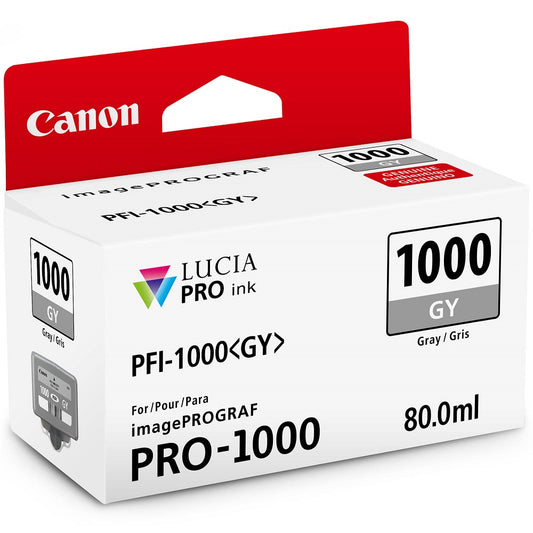 Canon Lucia PFI-1000 Grey Ink Cartridge image 1