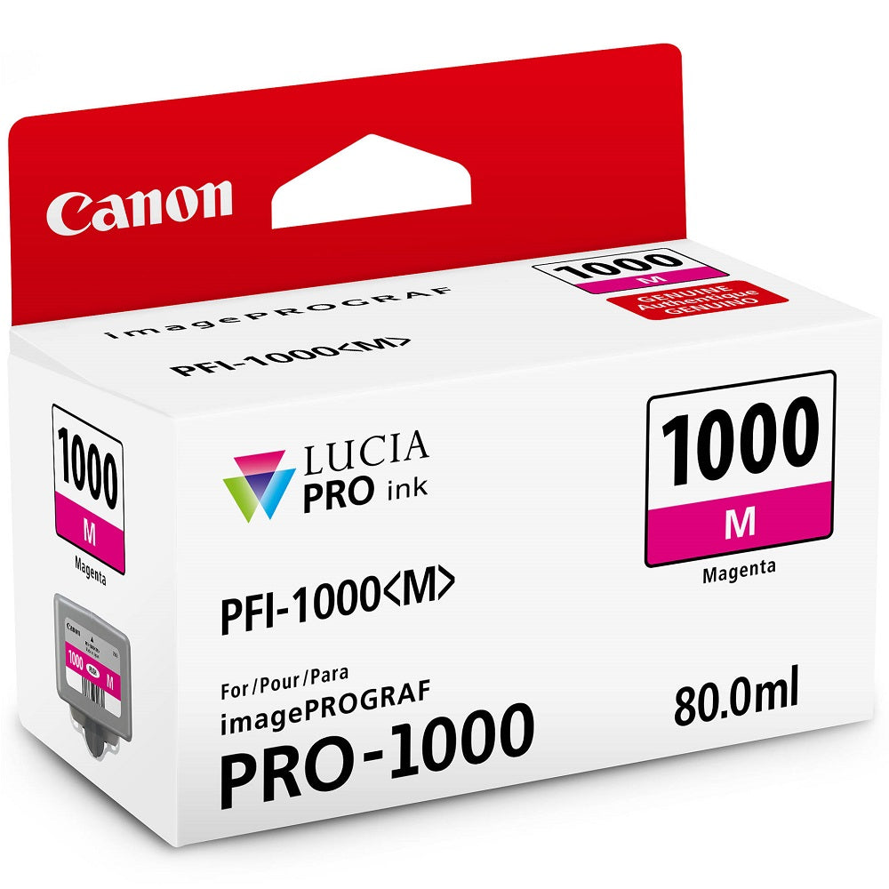 Canon Lucia PFI-1000 Magenta Ink Cartridge image 1