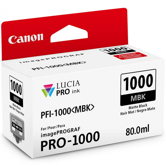 Canon Lucia PFI-1000 Matte Black Ink Cartridge image 1