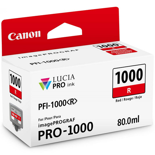Canon Lucia PFI-1000 Red Ink Cartridge image 1