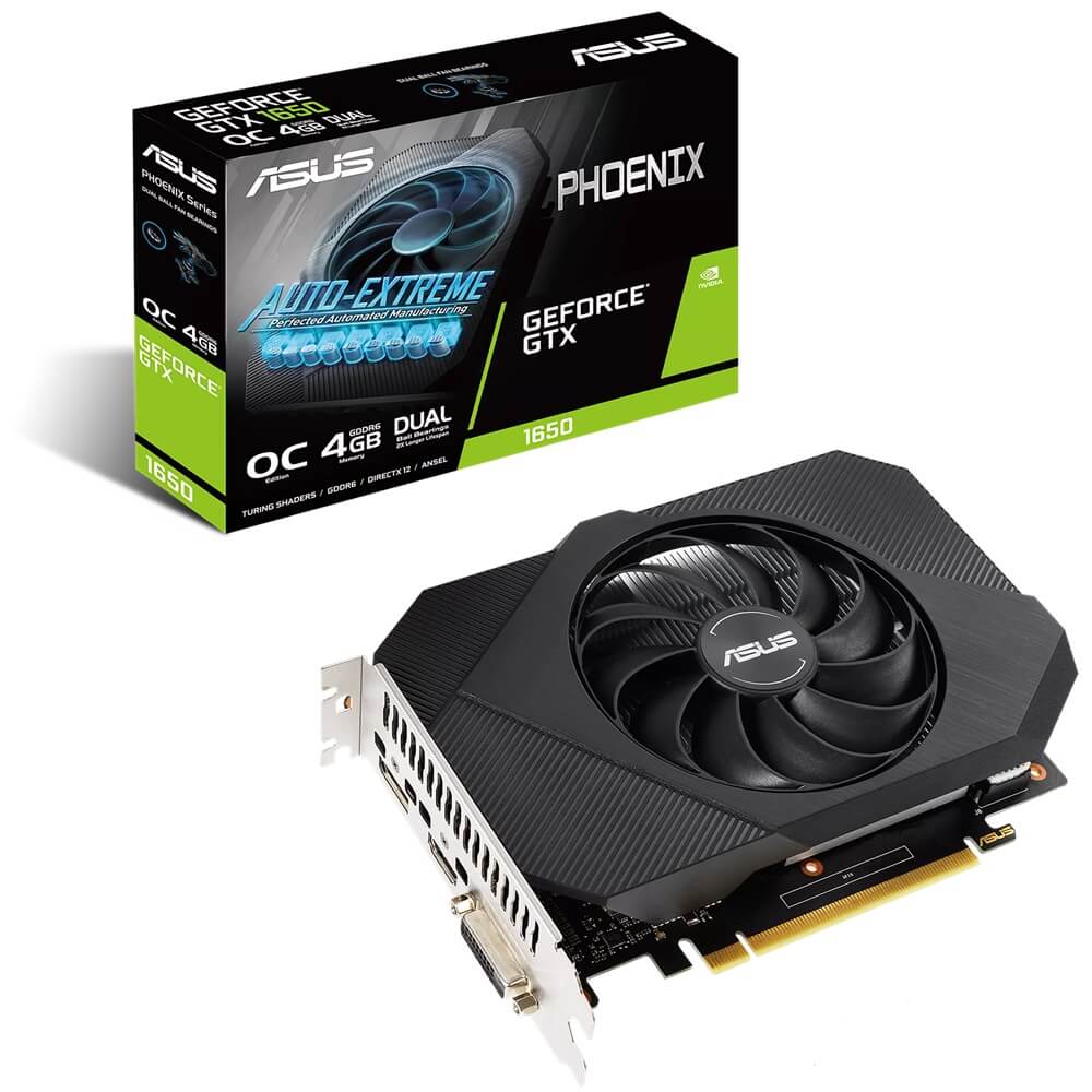 ASUS Phoenix GeForce GTX 1650 OC Edition 4GB GDDR6 Graphics Card (90YV0EZ1-M0NA00) image 1