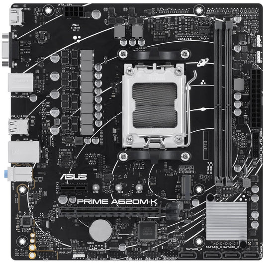 ASUS PRIME A620M-K AM5 micro-ATX Motherboard (90MB1F40-M0EAY0) image 1