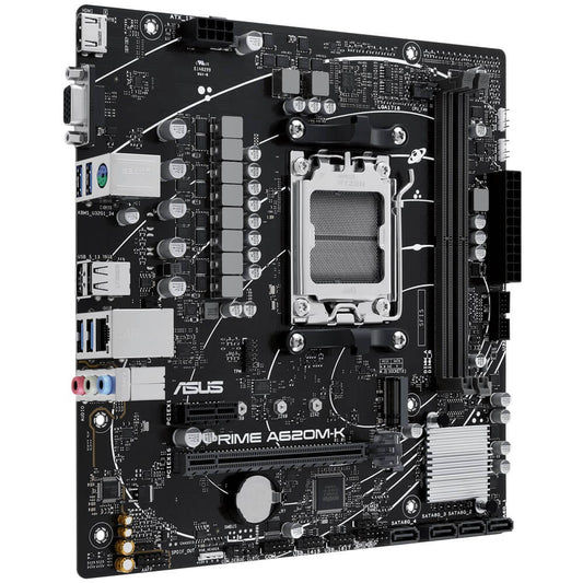 ASUS PRIME A620M-K AM5 micro-ATX Motherboard (90MB1F40-M0EAY0) image 2