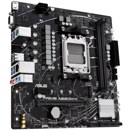 ASUS PRIME A620M-K AM5 micro-ATX Motherboard (90MB1F40-M0EAY0) — side view