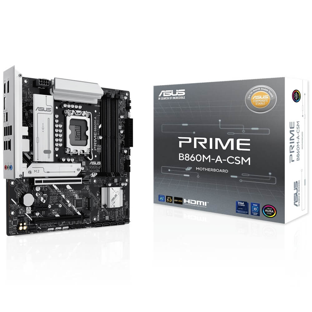 ASUS PRIME B860M-A-CSM LGA1851 mATX Motherboard image 1