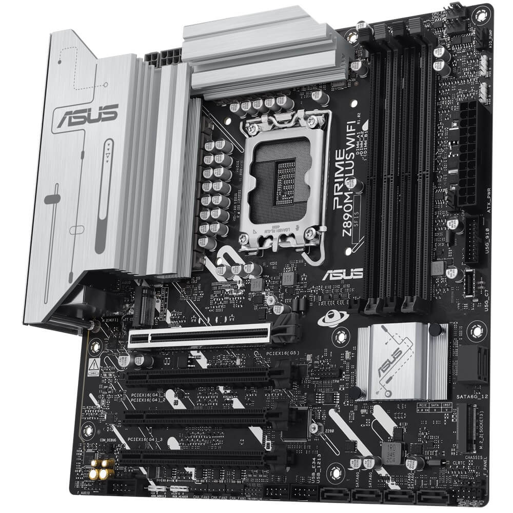 ASUS PRIME Z890M-PLUS WIFI LGA1851 mATX Motherboard (90MB1J80-M0EAY0) image 4