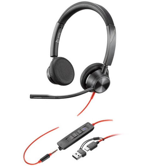 Poly Blackwire 3325 Stereo Microsoft Teams Certified USB-C Headset (8X222AA) image 1