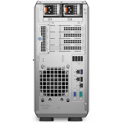 Dell PowerEdge T350 Tower Server – Intel Xeon E-2314 / 16GB RAM / 2TB HDD / 600W PSU / No OS (PET3501A) — rear view
