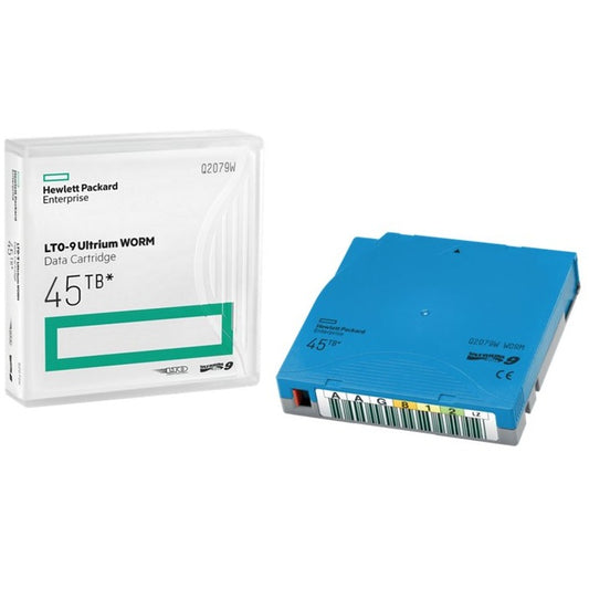 HPE LTO‑9 Ultrium 45TB RW Custom Labeled 20 Data Cartridges with Cases (Q2079AL) image 1