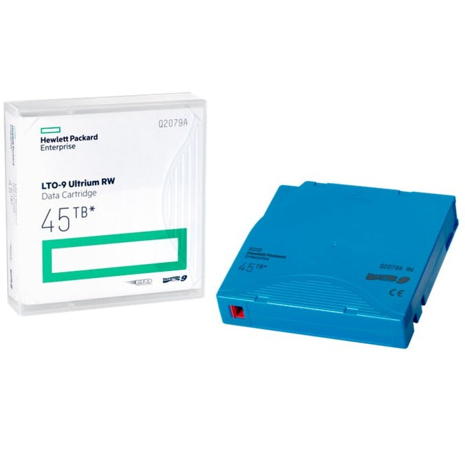 HPE LTO‑9 Ultrium 45TB RW Non Custom Labeled 20 Data Cartridges with Cases (Q2079AN) image 1