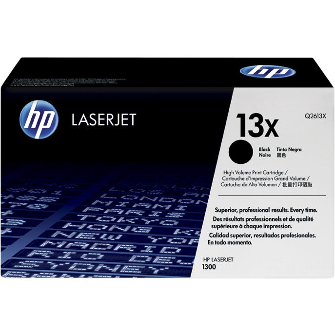 Genuine HP 13X High Yield Black LaserJet Toner Cartridge (Q2613X) image 1