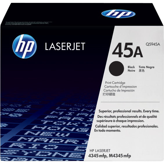 Genuine HP 45A Black Toner LaserJet Cartridge (Q5945A) image 1