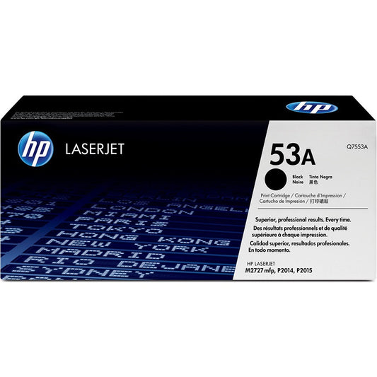HP 53A Black LaserJet Toner Cartridge (Q7553A) image 1
