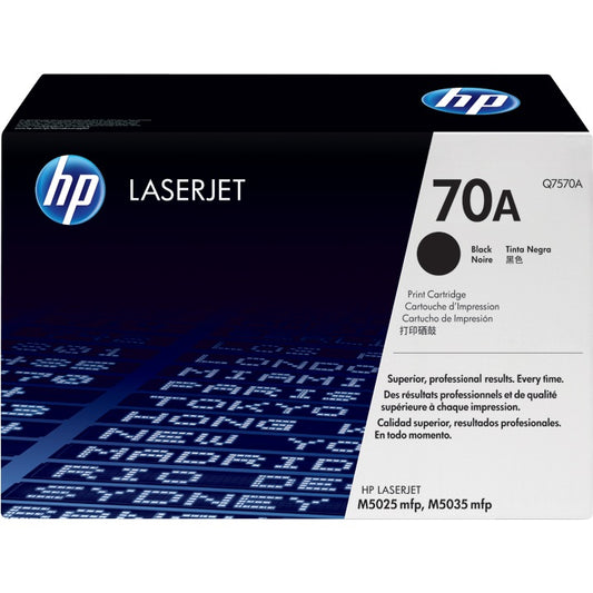 Genuine HP 70A Black LaserJet Toner Cartridge (Q7570A) image 1