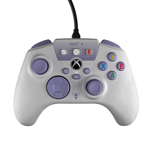 Turtle Beach REACT-R Wired Controller for Xbox Series X|S and PC – White & Purple image 1