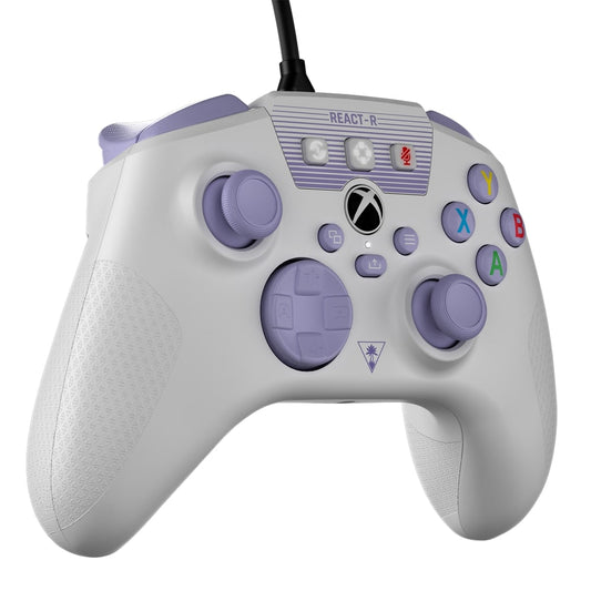 Turtle Beach REACT-R Wired Controller for Xbox Series X|S and PC – White & Purple image 2