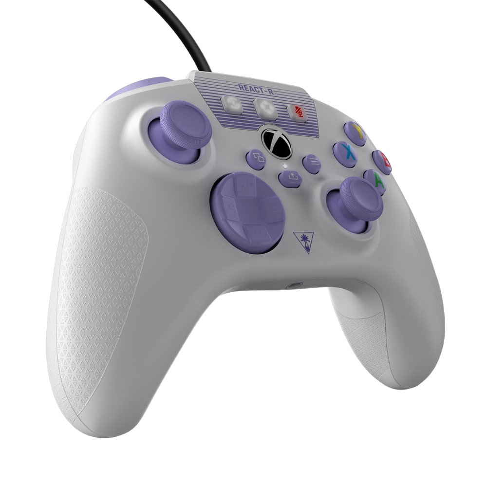 Turtle Beach REACT-R Wired Controller for Xbox Series X|S and PC – White & Purple image 4