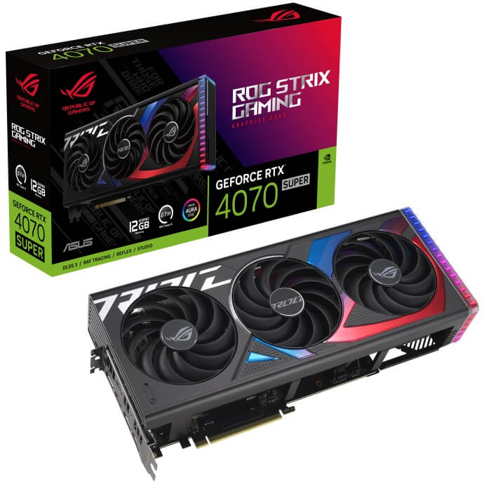 ASUS ROG Strix GeForce RTX 4070 SUPER 12GB GDDR6X Graphics Card (90YV0KD1-M0NA00) image 1