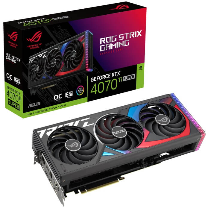 ASUS ROG Strix GeForce RTX 4070 Ti SUPER 16GB GDDR6X OC Edition Graphics Card (90YV0KG0-M0NA00) image 1