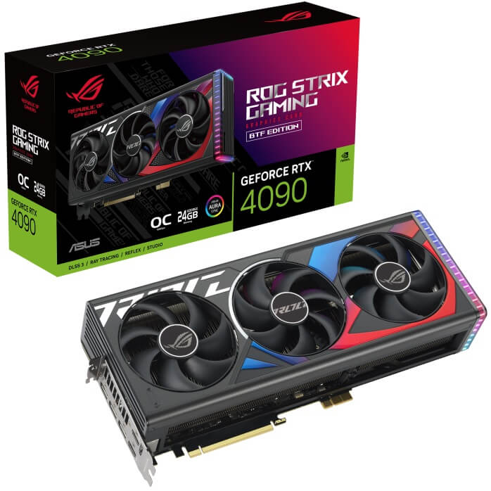ASUS ROG Strix GeForce RTX 4090 BTF OC Edition 24GB GDDR6X Graphics Card (90YV0JT0-M0NA00) image 1