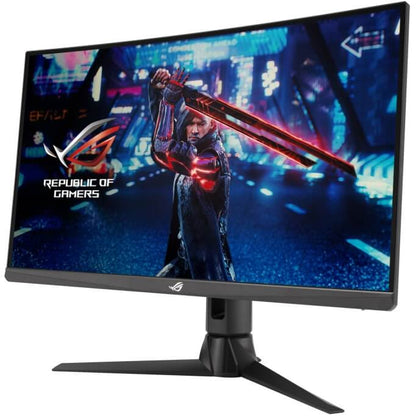 ASUS ROG Strix XG27AQV 27.0″ QHD HDR10 Curved Gaming Monitor (90LM08G0-B01A70) — side view