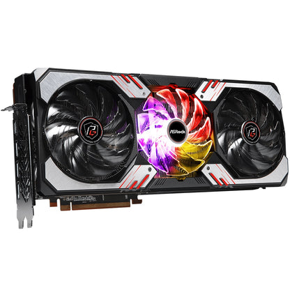 ASRock Radeon RX 6900 XT Phantom Gaming D 16G OC GDDR6 Graphics Card — side view
