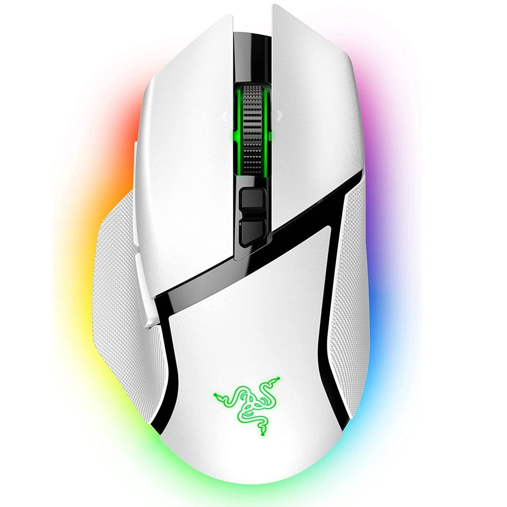 Razer Basilisk V3 Pro Customizable Wireless Gaming Mouse – White (RZ01-04620200-R3G1) image 1