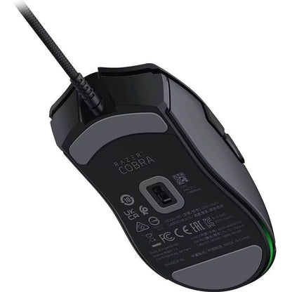 Razer Cobra Lightweight Wired Gaming Mouse with Razer Chroma RGB – Black (RZ01-04650100-R3M1) — rear view