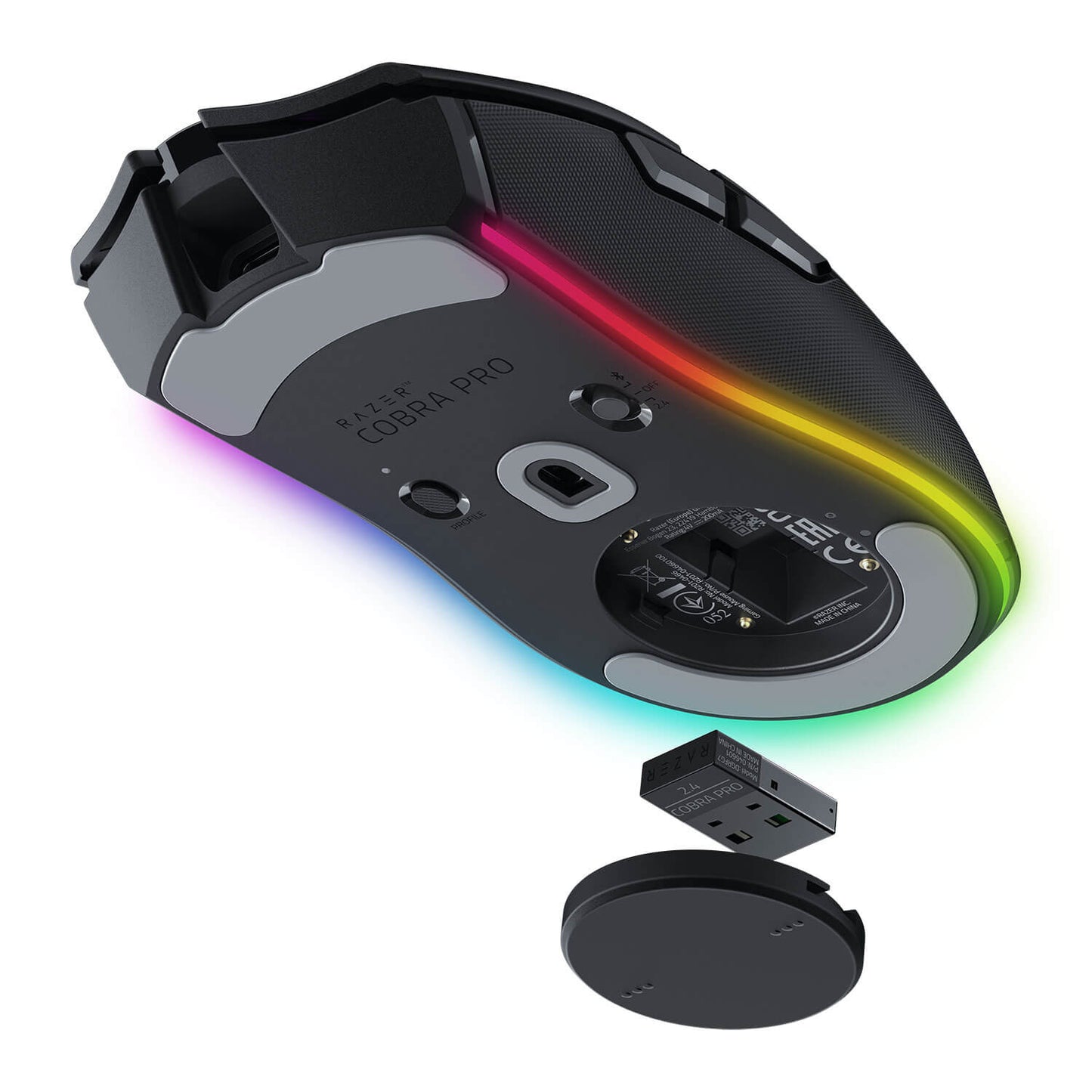 Razer Cobra Pro Wireless Gaming Mouse with Razer Chroma RGB – Black (RZ01-04660100-R3G1) image 3