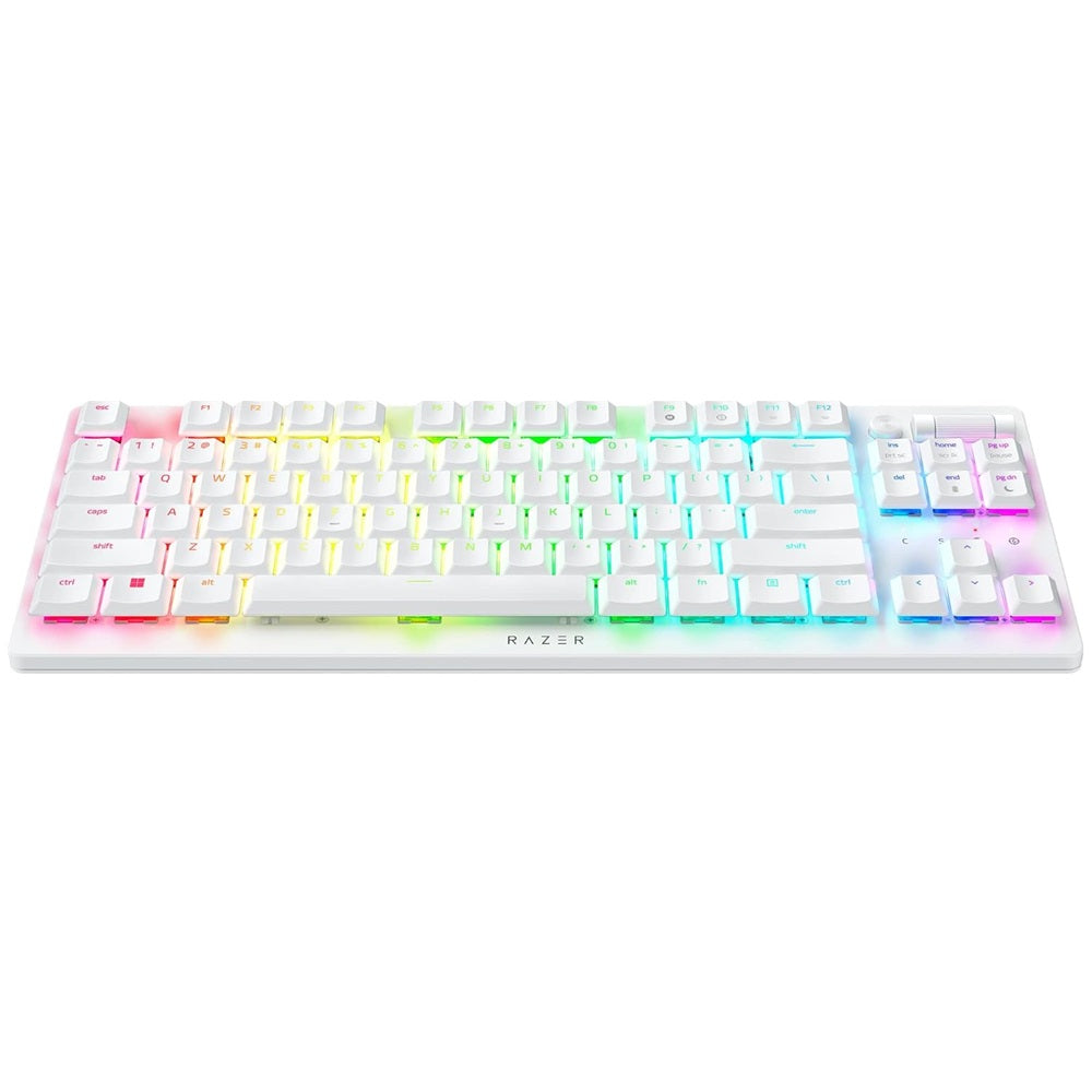 Razer DeathStalker V2 Pro Tenkeyless Wireless Low-Profile RGB Optical Keyboard – White (RZ03-04373500-R3M1) image 1