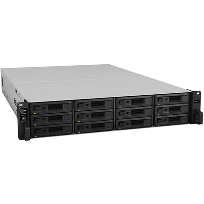 Synology RackStation RS3621xs+ 12-Bay 2U NAS Enclosure (RS3621xs+) — front view