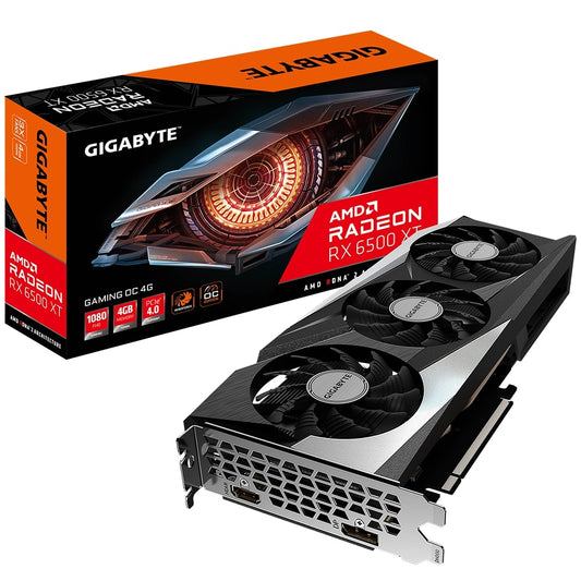 Gigabyte AMD Radeon RX 6500 XT Gaming OC 4GB Graphics Card (GV-R65XTGAMING OC-4GD) image 1