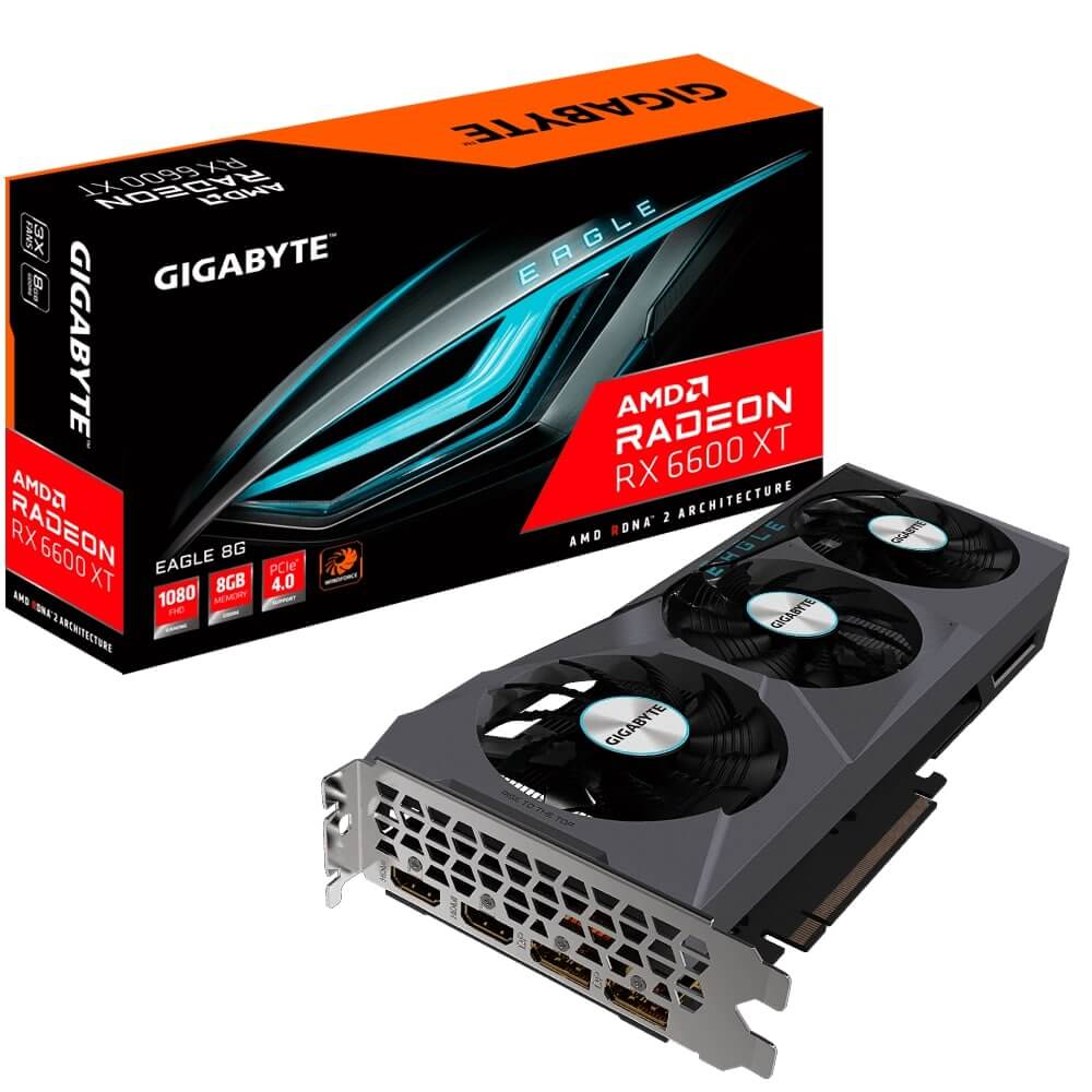 Gigabyte Radeon RX 6600 XT Eagle 8GB GDDR6 Graphics Card (GV-R66XTEAGLE-8GD) image 1