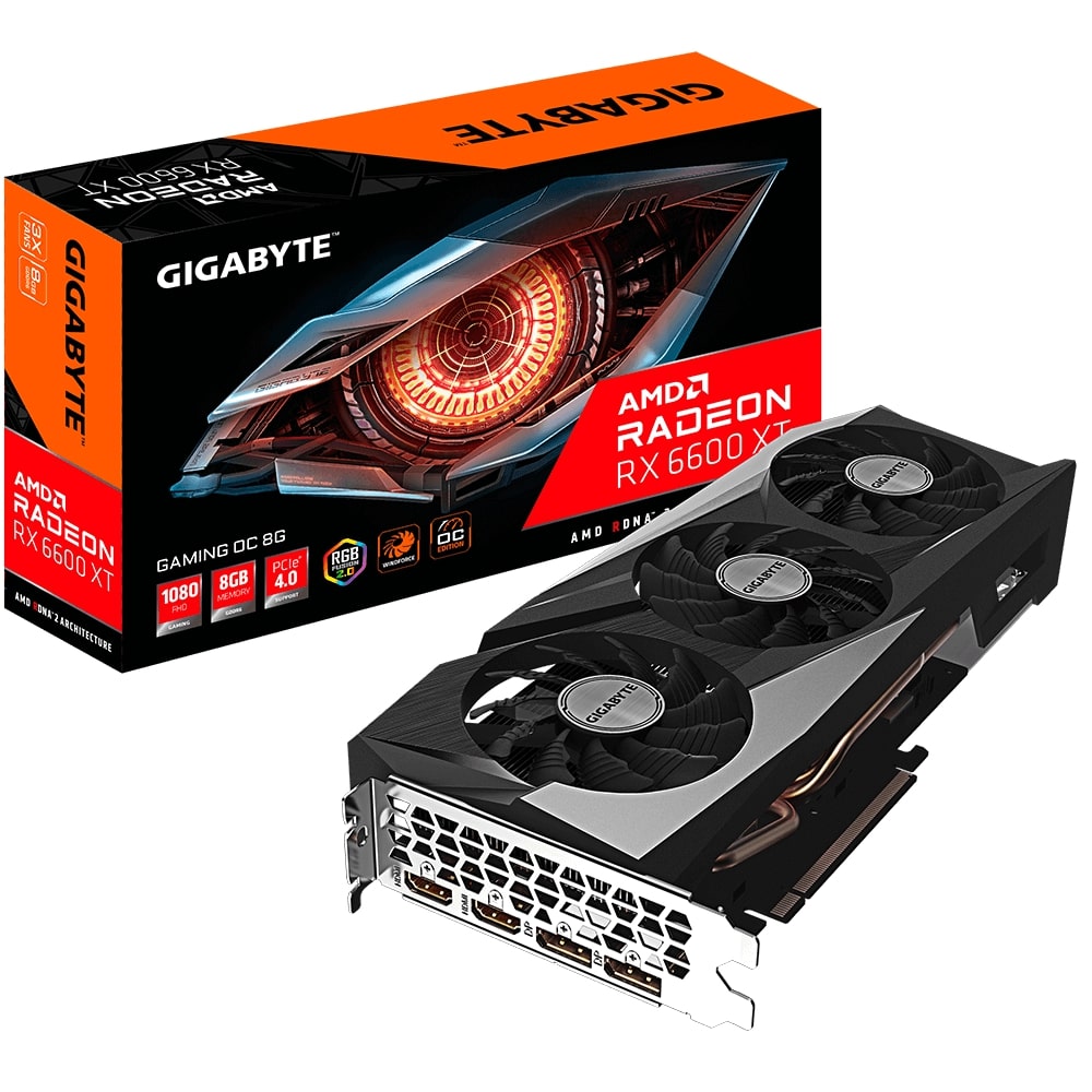 Gigabyte Radeon RX 6600 XT Gaming OC 8GB GDDR6 Graphics Card (GV-R66XTGAMING OC-8GD) image 1