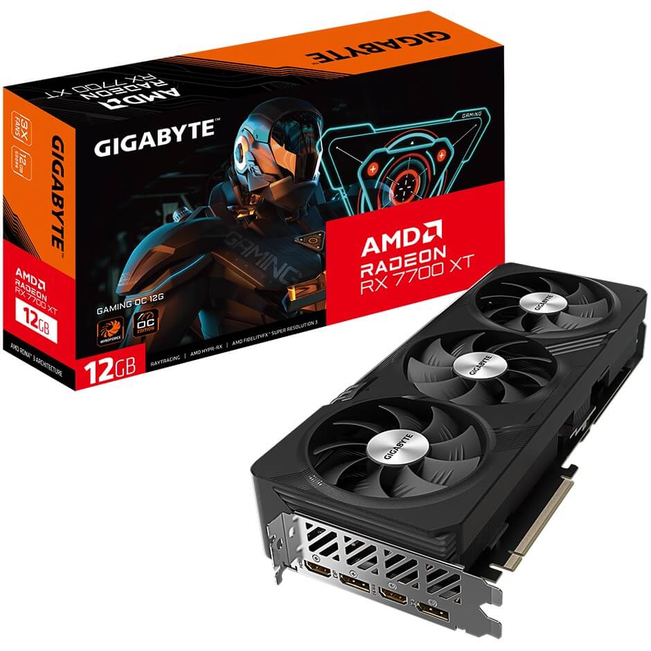 Gigabyte Radeon RX 7700 XT Gaming OC 12GB GDDR6 Graphics Card (GV-R77XTGAMING OC-12GD) image 1